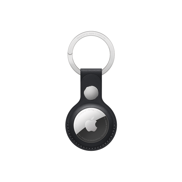 Apple AirTag Leather Key Ring Midnight